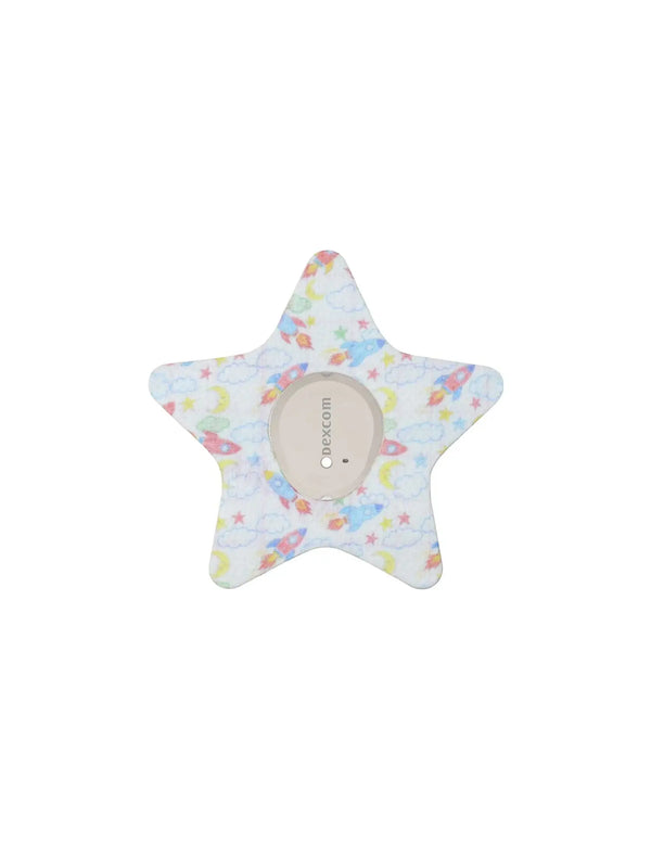 Plaster ochronny dla dzieci na Dexcom G7 – Kwiat, Gwiazda lub Lew – Patch Me Up!