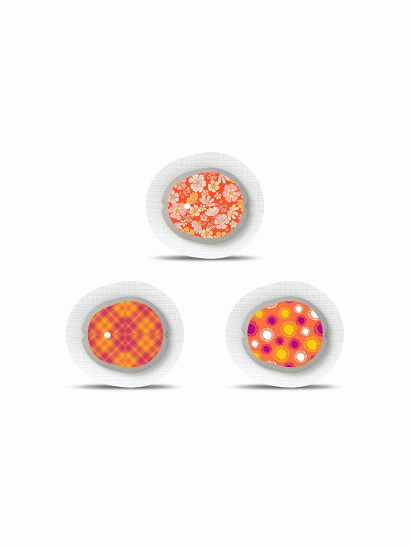 Dexcom G7 Stickers - Summer Edition with vibrant beach motifs and ocean-inspired patterns.