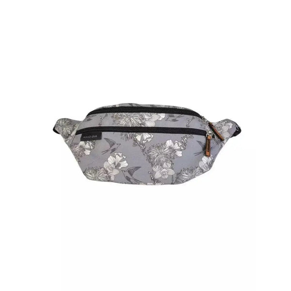 Fanny pack with insulin cooling system for diabetics, featuring floral design.