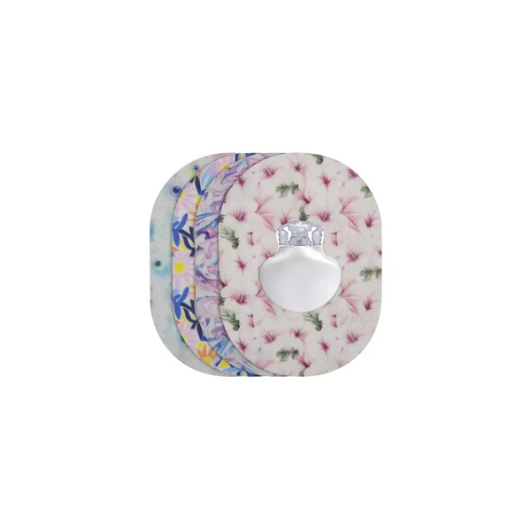 Floral patterned Guardian Enlite adhesive patches for a secure hold in spring