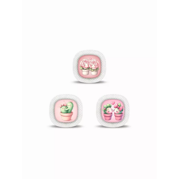 Valentine Edition Medtronic Simplera Stickers featuring romantic, plant, and gothic designs.