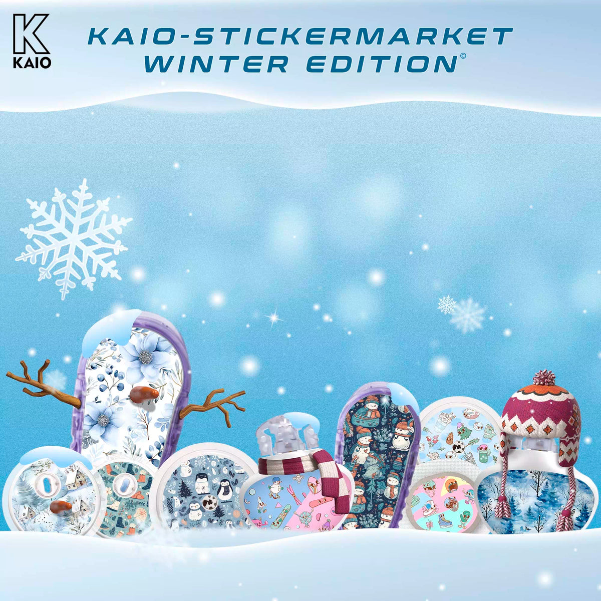 Stickers for Diabetes Devices for Winter Season ! Obraz