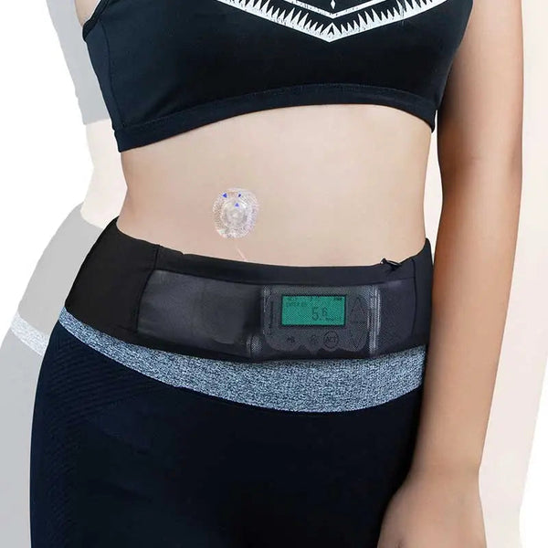 Pas biodrowy do pompy insulinowej z okienkiem - Dia-Bellyband mesh window