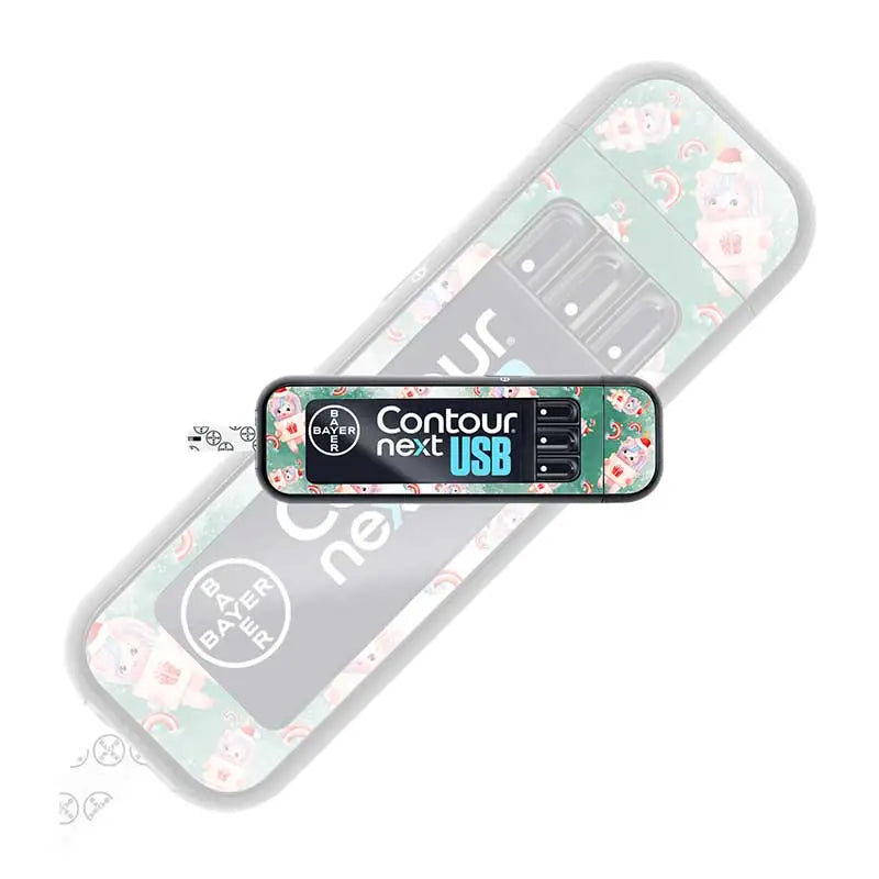 decorative sticker for blood glucose meter with colorful design Obraz
