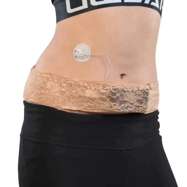 Koronkowy pas na pompę insulinową - Dia-BellyBand Spacy Lacy