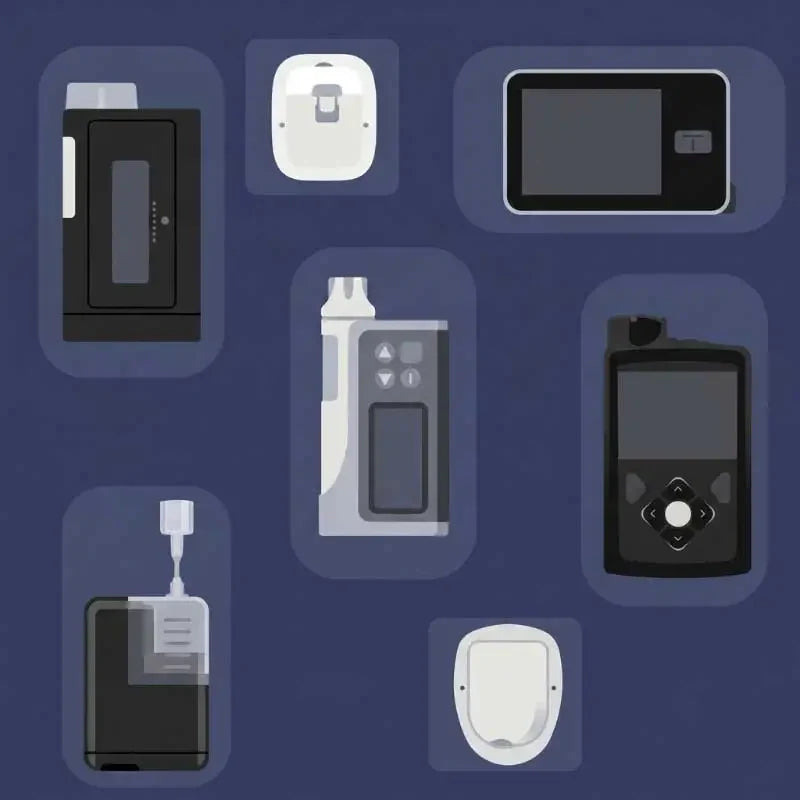 Different insulin pumps for finding compatible pump accessories Obraz