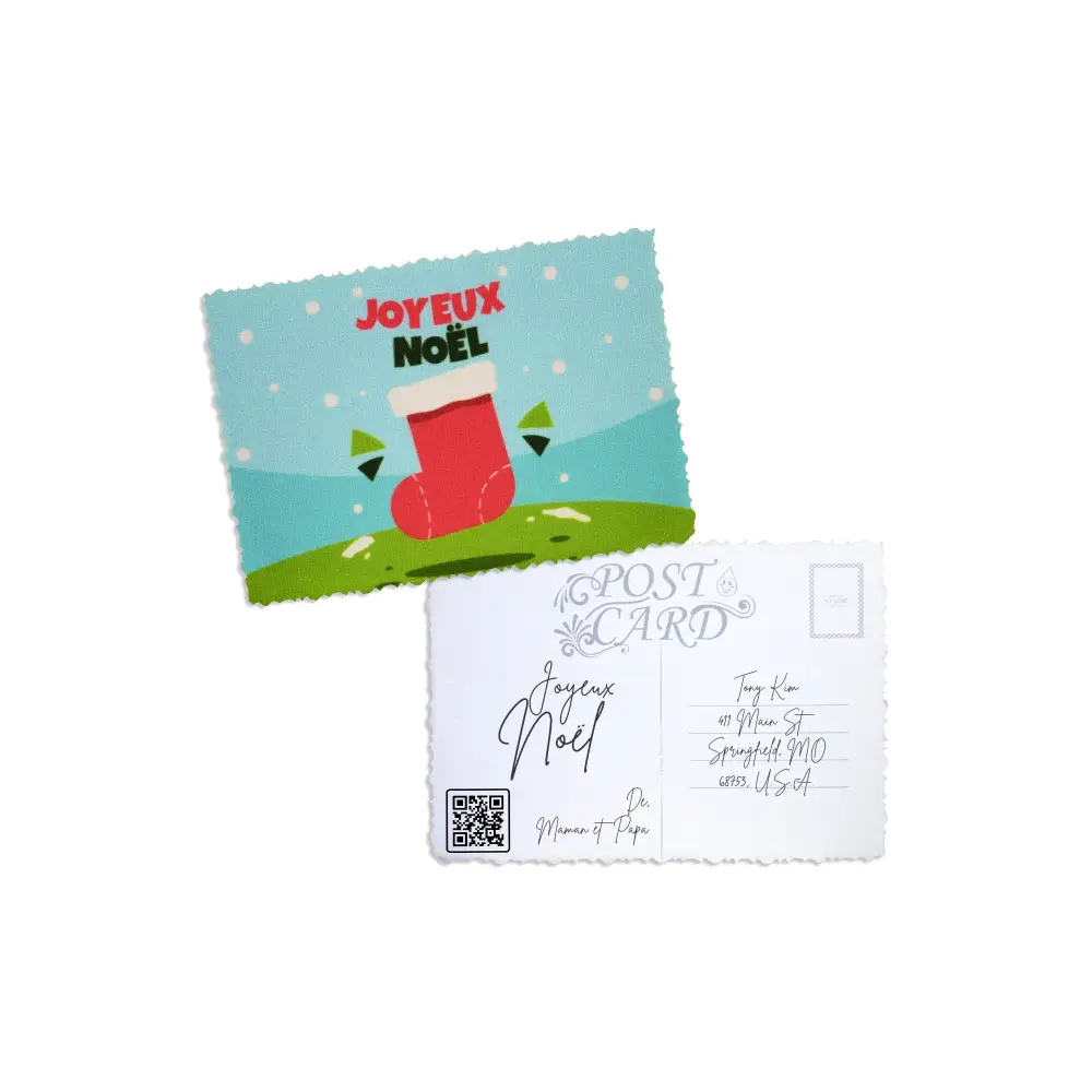 Elegant Christmas Postcard - Kaio-Cards
