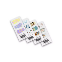 Winter-themed Dexcom G6 sensor stickers with festive designs and glossy finish.