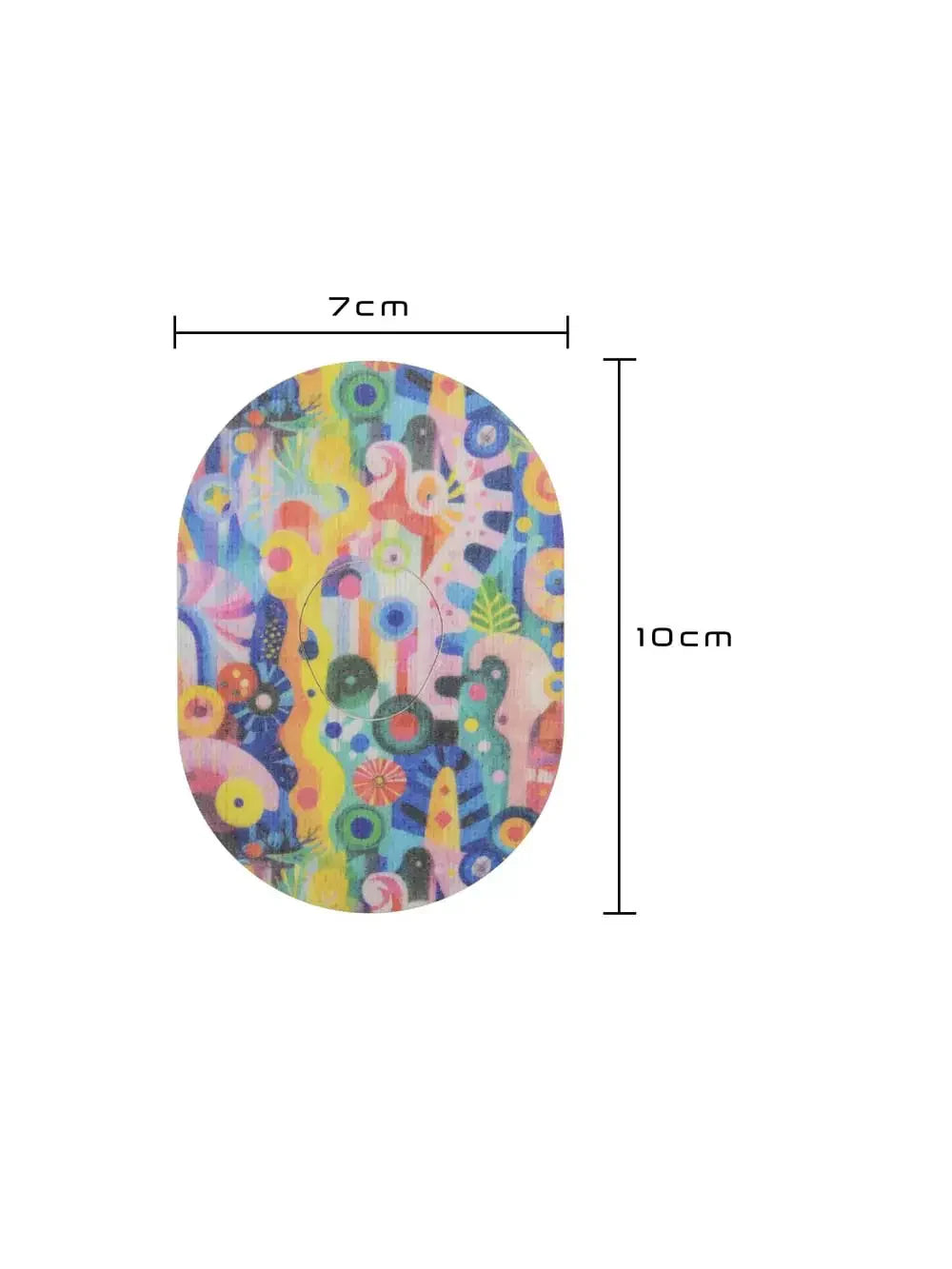 Plaster mocujący do Dexcom G7, wzór Ethereal Bloom, wymiary 7 x 10 cm