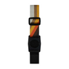 Striped fabric dog collar with black plastic buckle for Dexcom G7 Armband Summer Edition