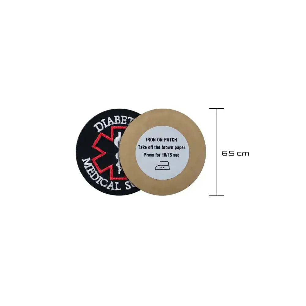 Diabetes Medical Supply - Embroidered Iron-On Patches