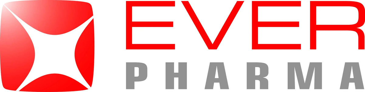 ever pharma logo medical brand diabetes care pharmaceutical company branding Obraz