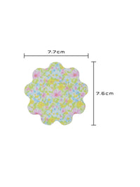 Plaster mocujący dla dzieci do FreeStyle Libre 2, kształt: kwiatek, wymiary 7,7 x 7,6 cm