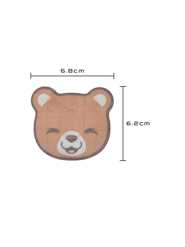 Freestyle Libre 3 bear patch dimensions kids adhesive CGM patch showing size and compatibility details