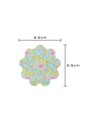 Plaster mocujący dla dzieci do FreeStyle Libre 3, kształt: kwiatek, wymiary 6,6 x 6,5 cm