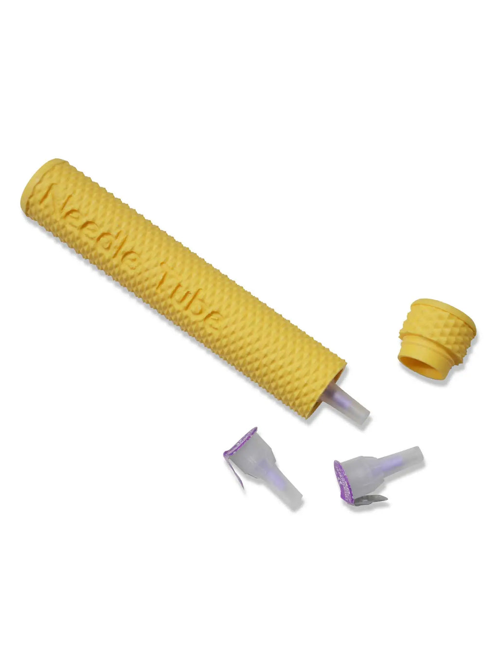 insulin pen needle storage tube savannah yellow case for secure and hygienic insulin needle storage