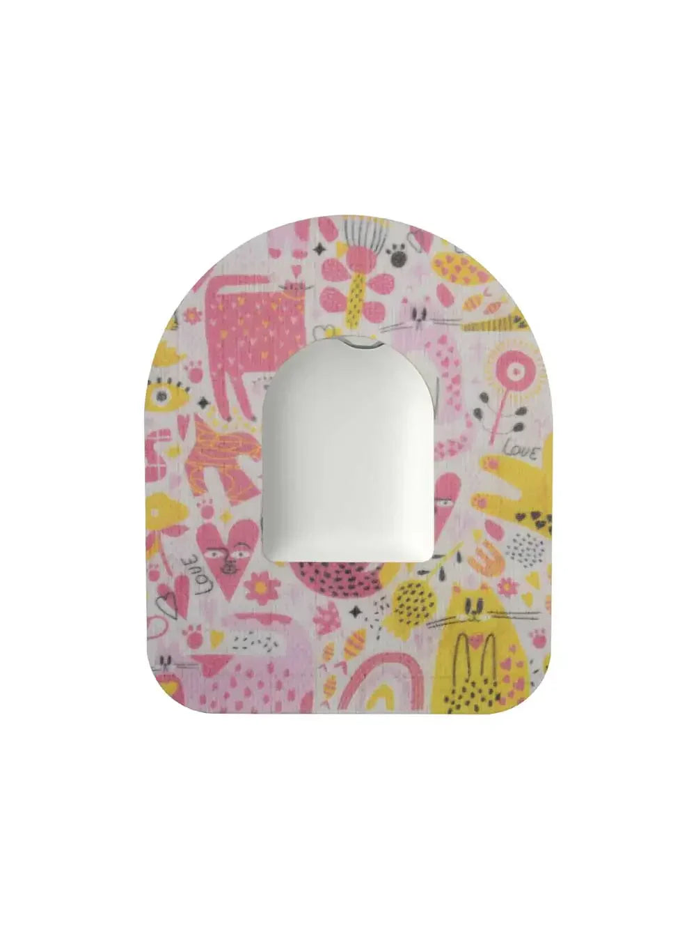 Plaster mocujący do poda Omnipod, wzór Catch the Love