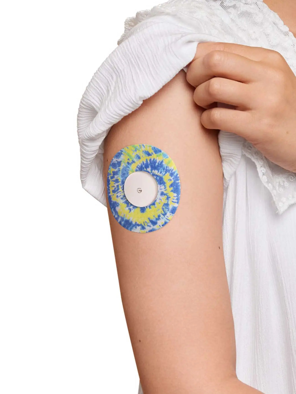 Plaster mocujący do FreeStyle Libre 2, Color Splash, wzór tie-dye na ramieniu