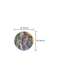 Plaster mocujący do FreeStyle Libre 3, wzór Lucid Echo, wymiary 5,3 x 5,3 cm