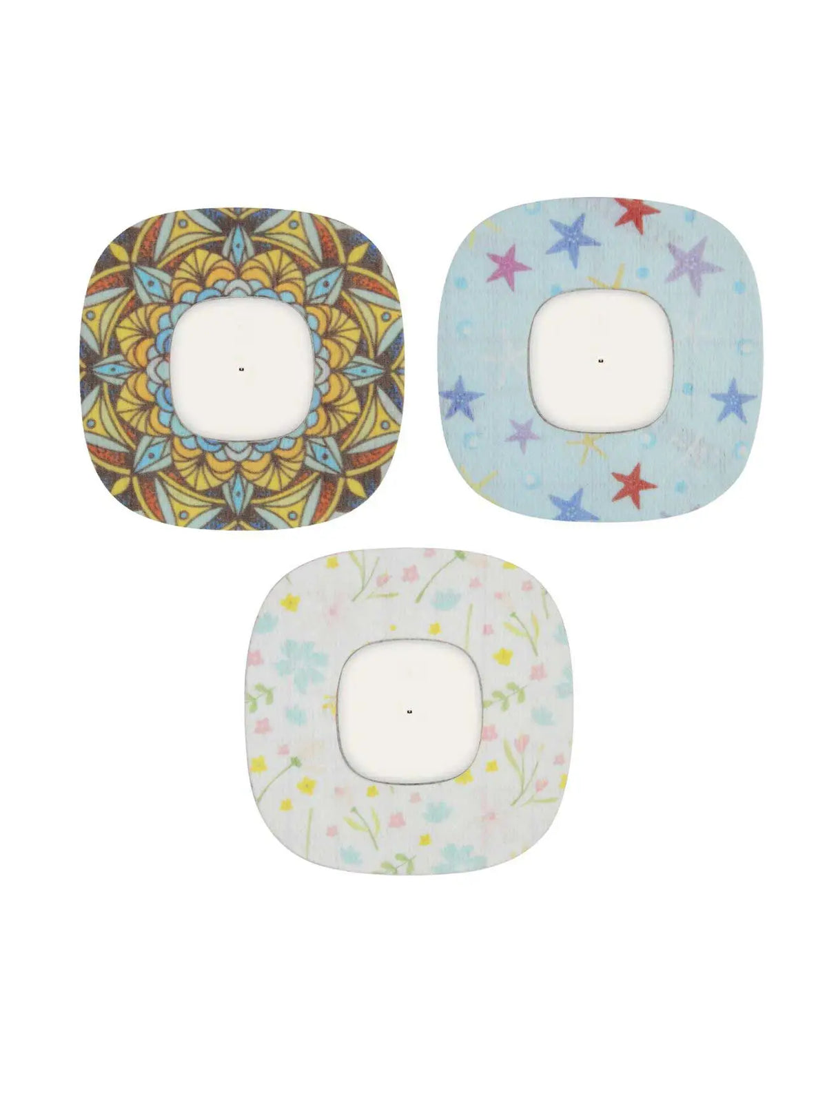 Plastry mocujące do Simplera Sync, seria Fresh, zestaw Starlit Garden z 3 plastrami