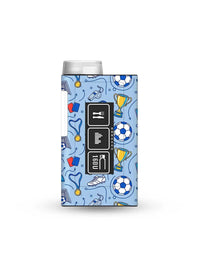 mylife ypsopump insulin pump sticker with soccer champion design for sporty and dynamic diabetes device personalization