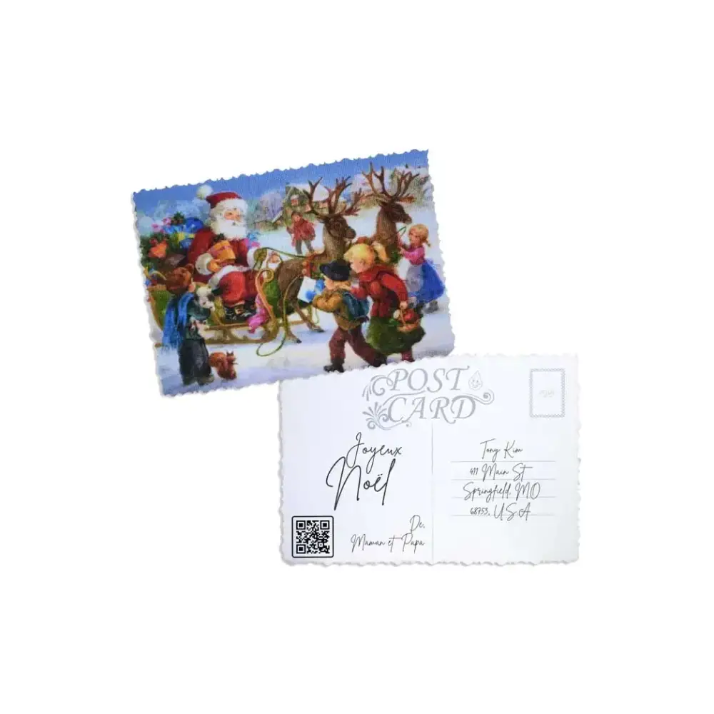 Elegant Christmas Postcard - Kaio-Cards