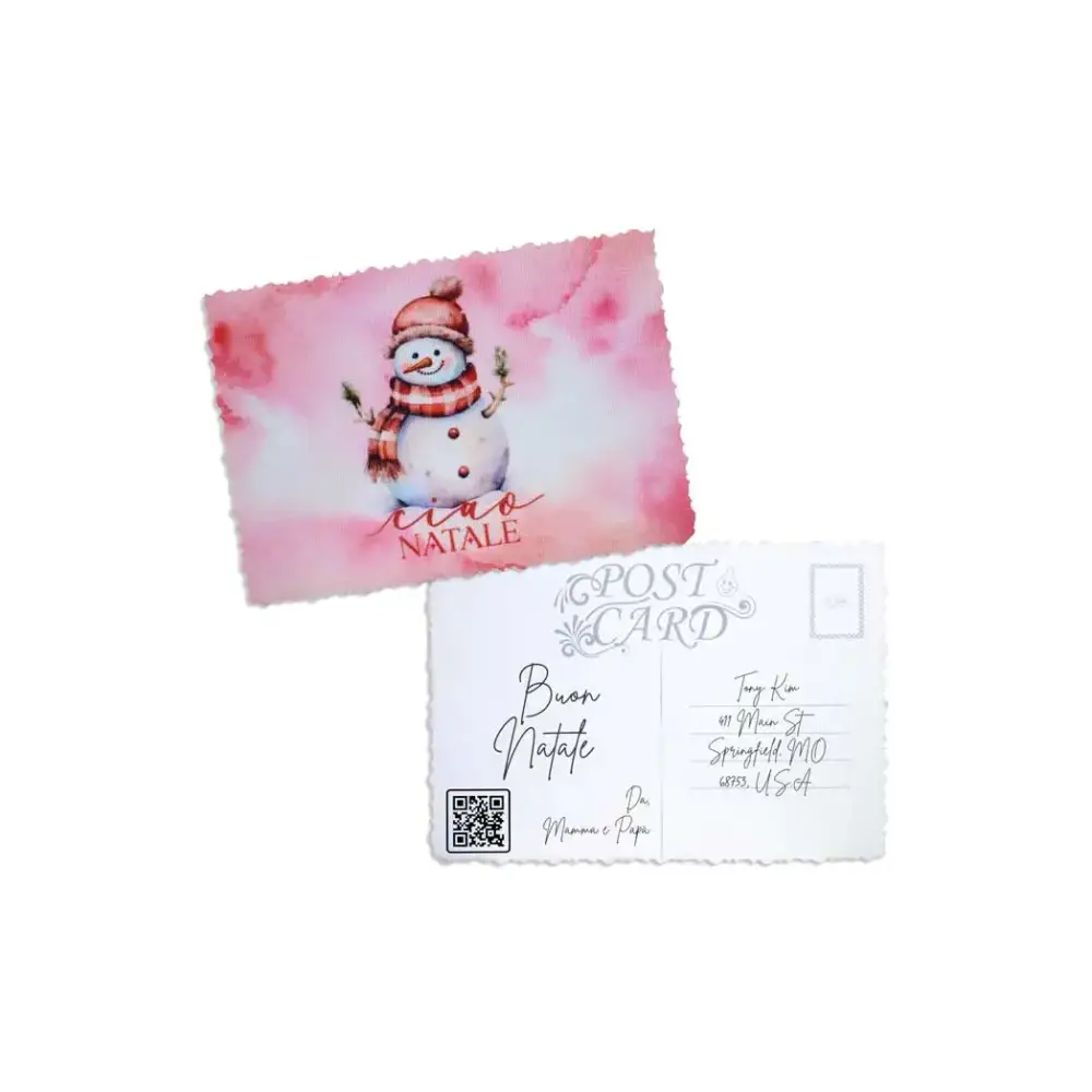 Elegant Christmas Postcard - Kaio-Cards