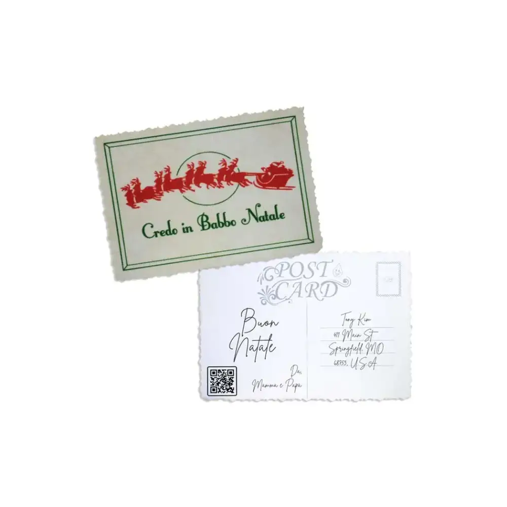Elegant Christmas Postcard - Kaio-Cards