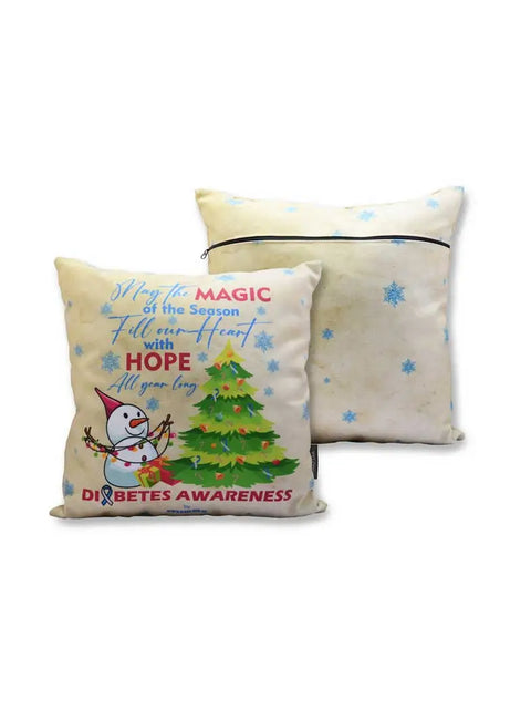 Świąteczna poszewka na poduszkę Diabetes Awareness - Dia-Pillow Cover