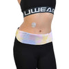 Adjustable insulin pump belt in summer vibes design, providing comfort and style for discrete support.