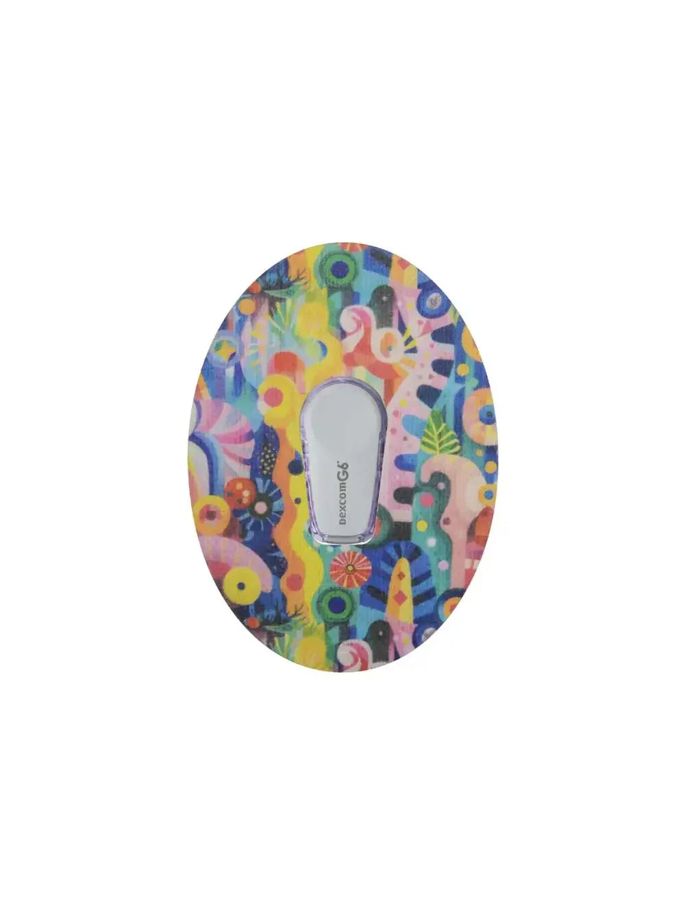 Plaster mocujący do Dexcom G6, wzór Ethereal Bloom