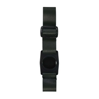 Dexcom G7 grey adjustable armband with rotating clip, elastic strap for sensor stability.