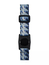 Dexcom G7 Armband with Rotating Clip in blue graphic design, ideal for secure sensor placement and freedom of movement.