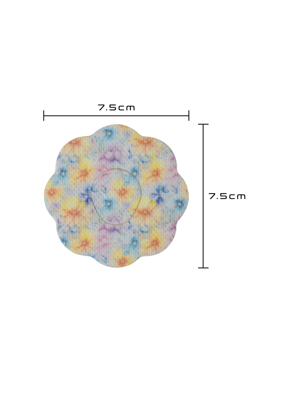 Plaster mocujący do Dexcom G7, kształt: ciastko, wymiary 7,5 x 7,5 cm