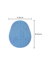 Plaster mocujący do Dexcom G7, kształt: kropla, wymiary 7,2 x 8,6 cm