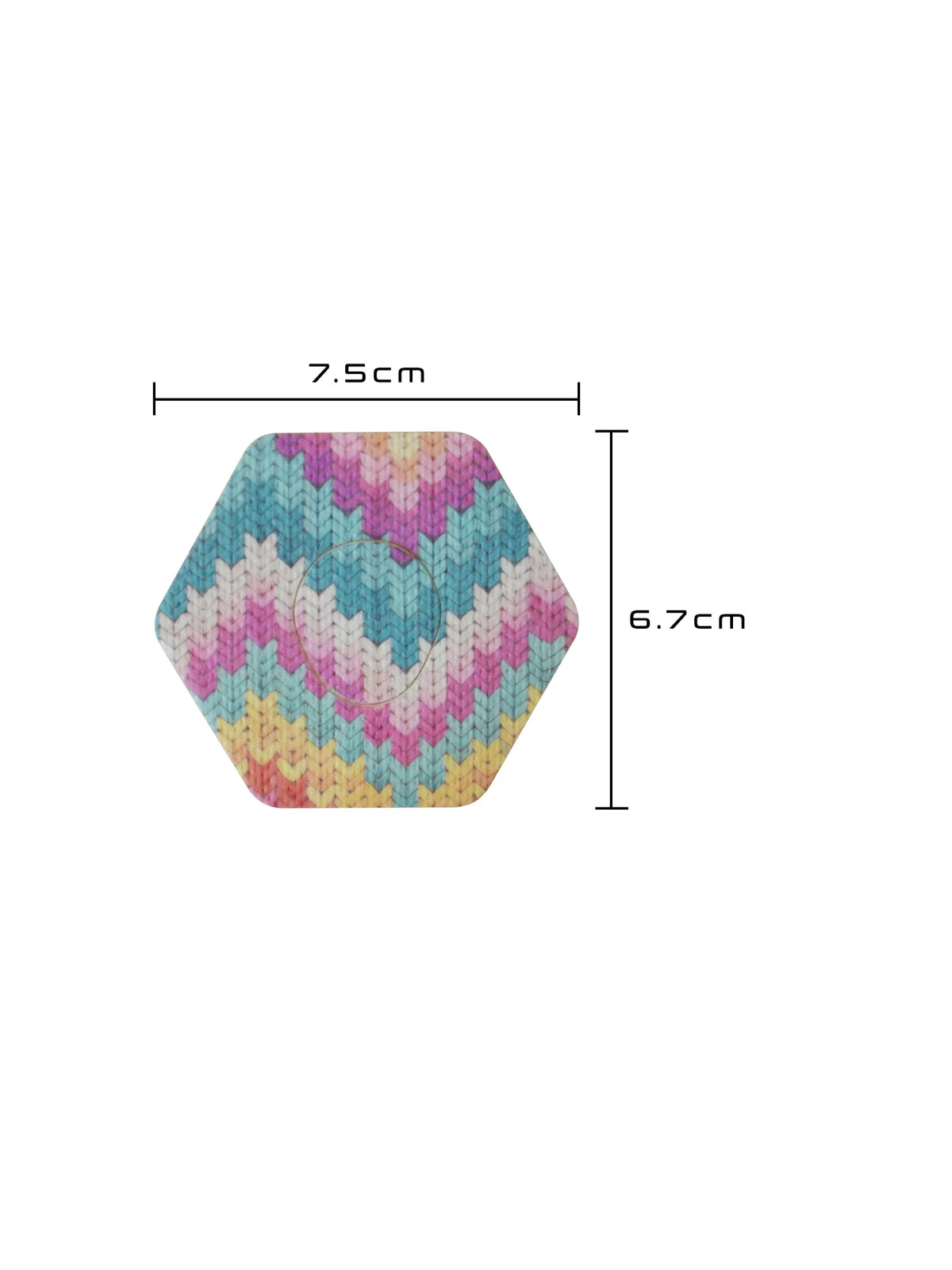 Plaster mocujący do Dexcom G7, kształt: sześciokąt, wymiary 7,5 x 6,7 cm