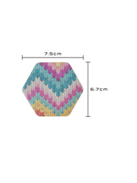 Plaster mocujący do Dexcom G7, kształt: sześciokąt, wymiary 7,5 x 6,7 cm