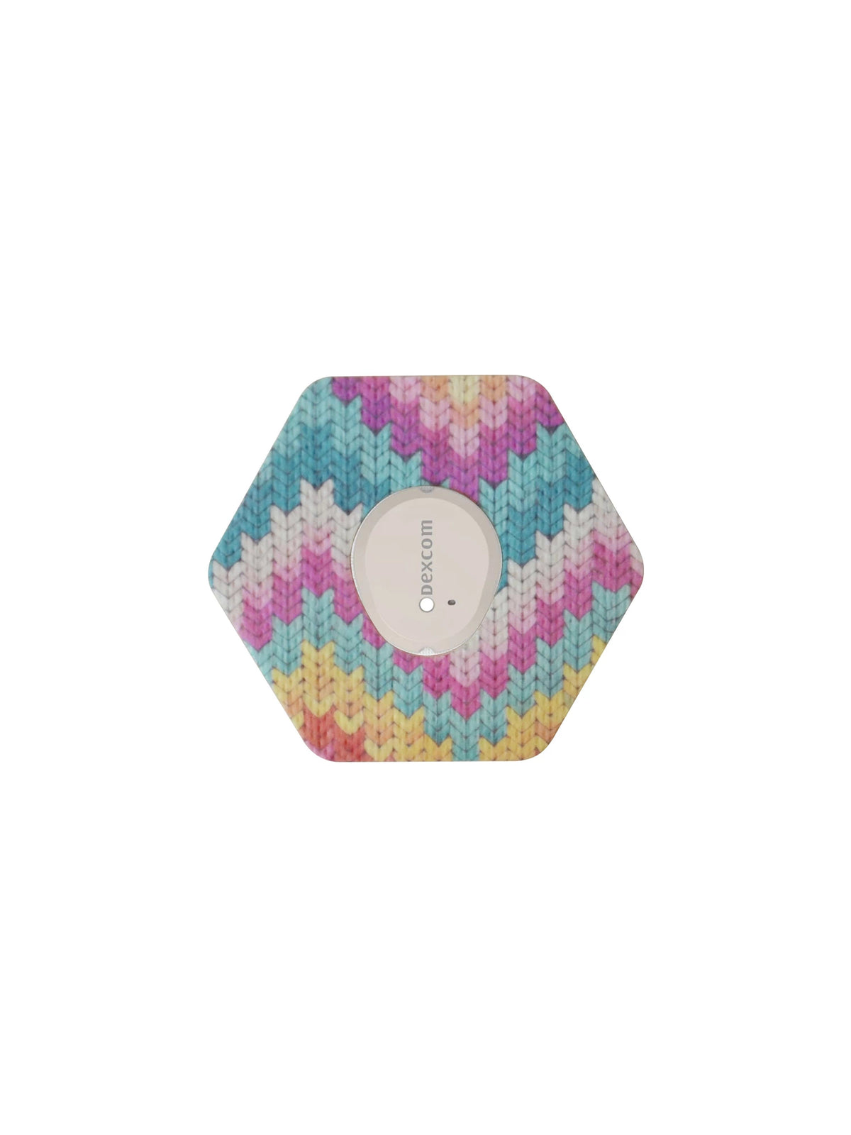 Plaster mocujący do Dexcom G7, kształt: sześciokąt, wzór Mosaic Drift