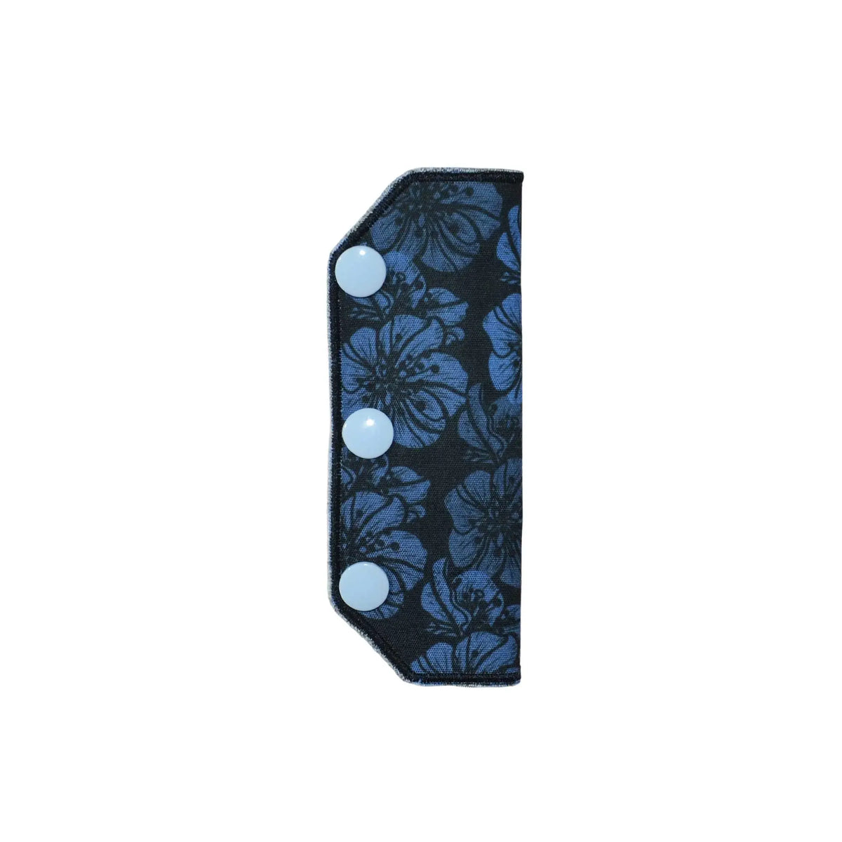 feeding tube port cover dark blue flowers design secure cover for feeding tube connection and hygiene
