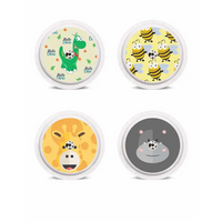 Freestyle Libre stickers with animal designs on vinyl for sensor decoration.