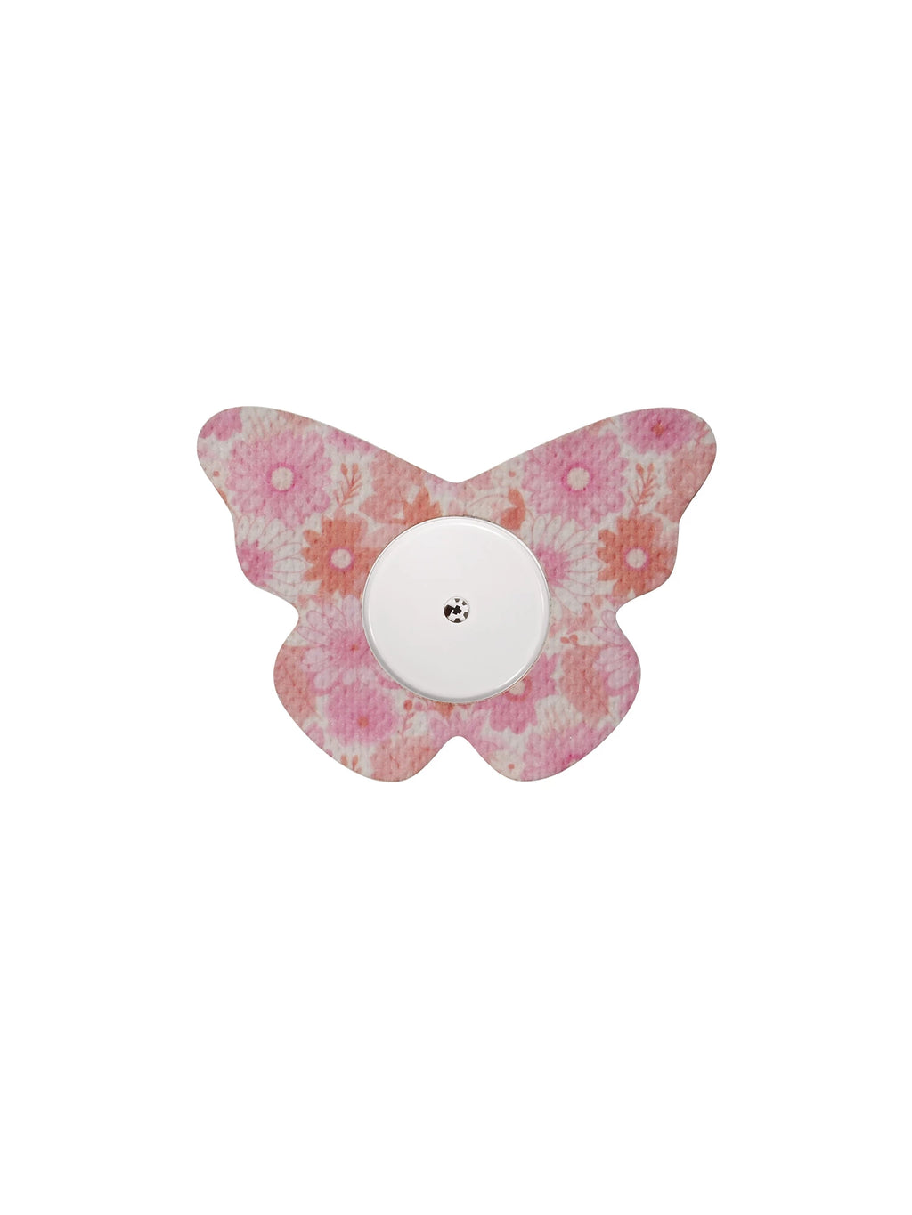 Plaster mocujący do FreeStyle Libre 2, kształt: motyl, wzór Flower Serenade