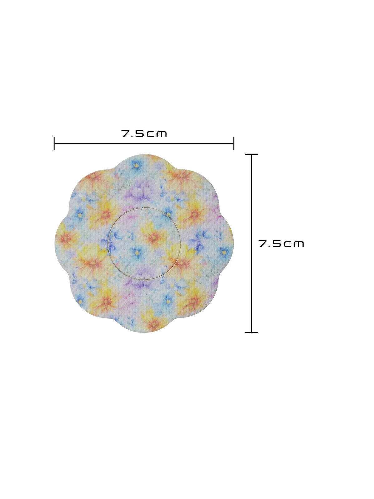 Plaster mocujący do FreeStyle Libre 2, kształt: ciastko, wymiary 7,5 x 7,5 cm