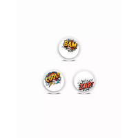 Freestyle Libre 2  Stickers in Fun Vibes BAM! comic design. Add comic-inspired fun to your CGM sensor. 3 stickers per pack. Non-removable.