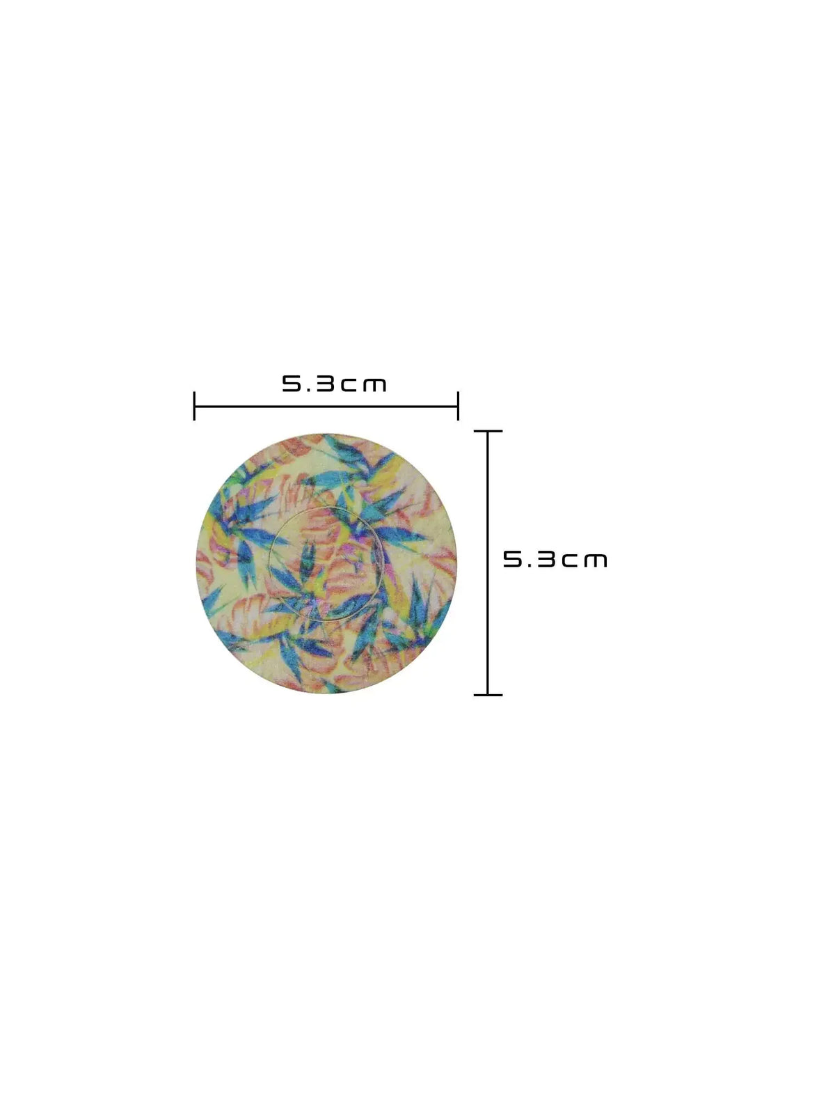 Plaster mocujący do FreeStyle Libre 3, wzór Tequila Sunrise, wymiary 5,3 x 5,3 cm
