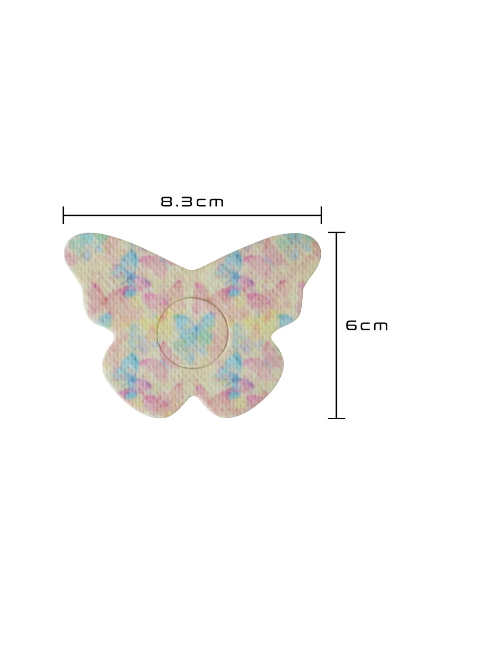 Plaster mocujący do FreeStyle Libre 3, kształt: motyl, wymiary 8,3 x 6 cm