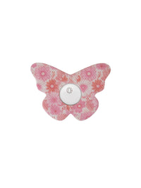 Plaster mocujący do FreeStyle Libre 3, kształt: motyl, wzór Flower Serenade