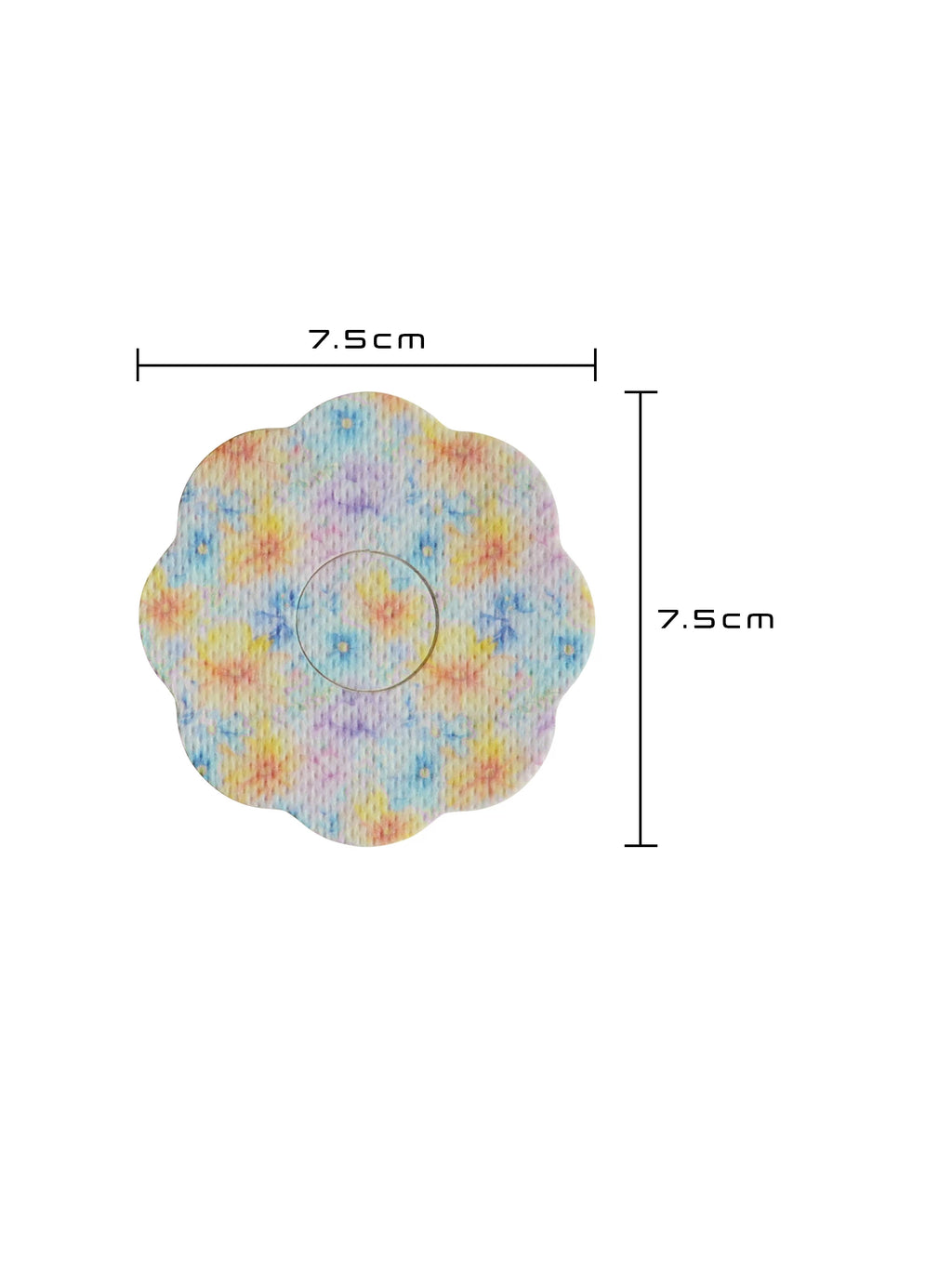 Plaster mocujący do FreeStyle Libre 3, kształt: ciastko, wymiary 7,5 x 7,5 cm