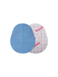 Plaster mocujący do FreeStyle Libre 3, kształt: kropla, przód i tył z folią ochronną
