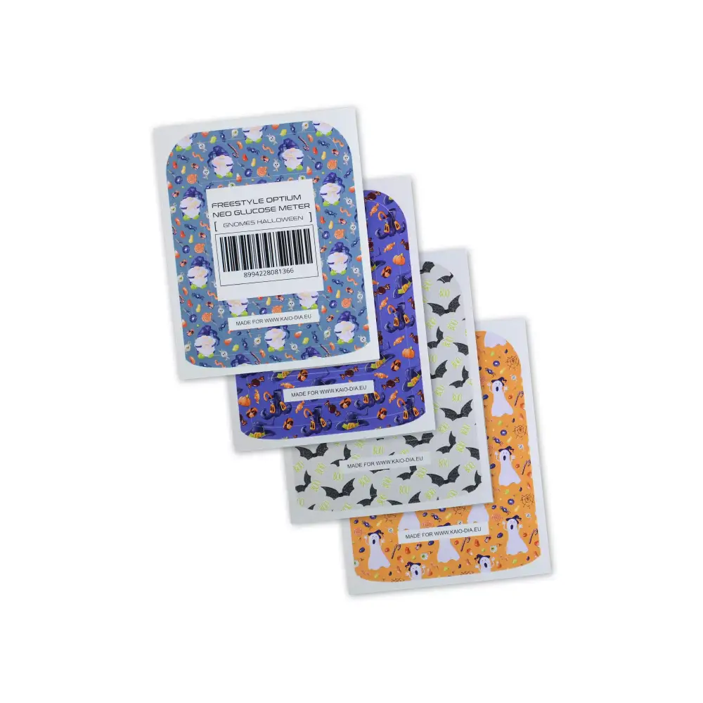 Freestyle Optium Neo Glucose Meter Stickers - Halloween