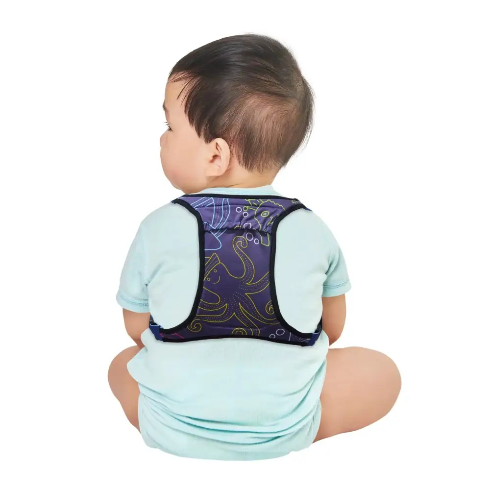 Insulin pump harness for kids, comfortable and secure fit, designed for small children.